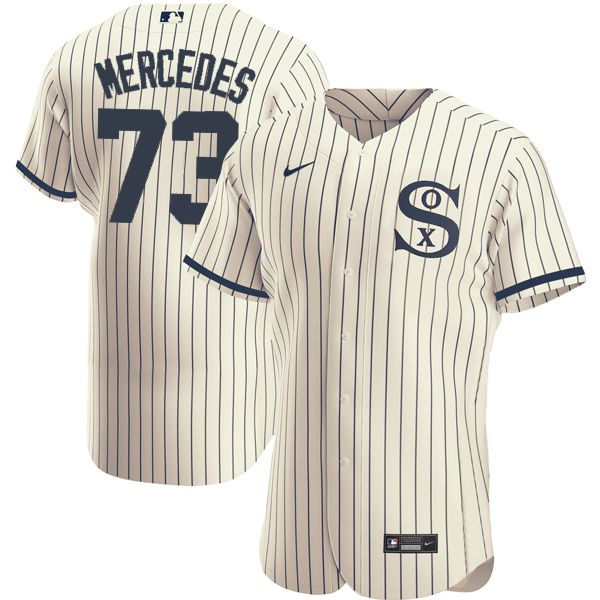 Men Chicago White Sox #73 Mercedes Cream stripe Dream version Elite Nike 2021 MLB Jersey->chicago white sox->MLB Jersey